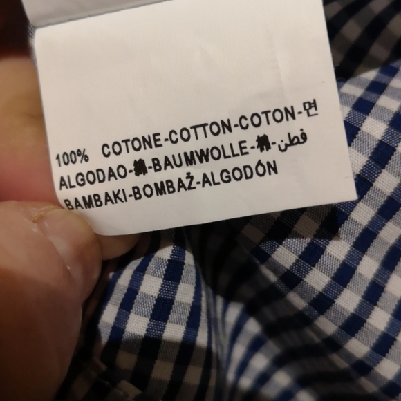 Benetton button down shirt -boys size 4-5 - Picture 6 of 7